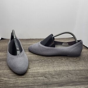 NEW! Allbirds Womens Sz 10 Grey Tree Breezers Pointed Wool Ballet Flats Slip On